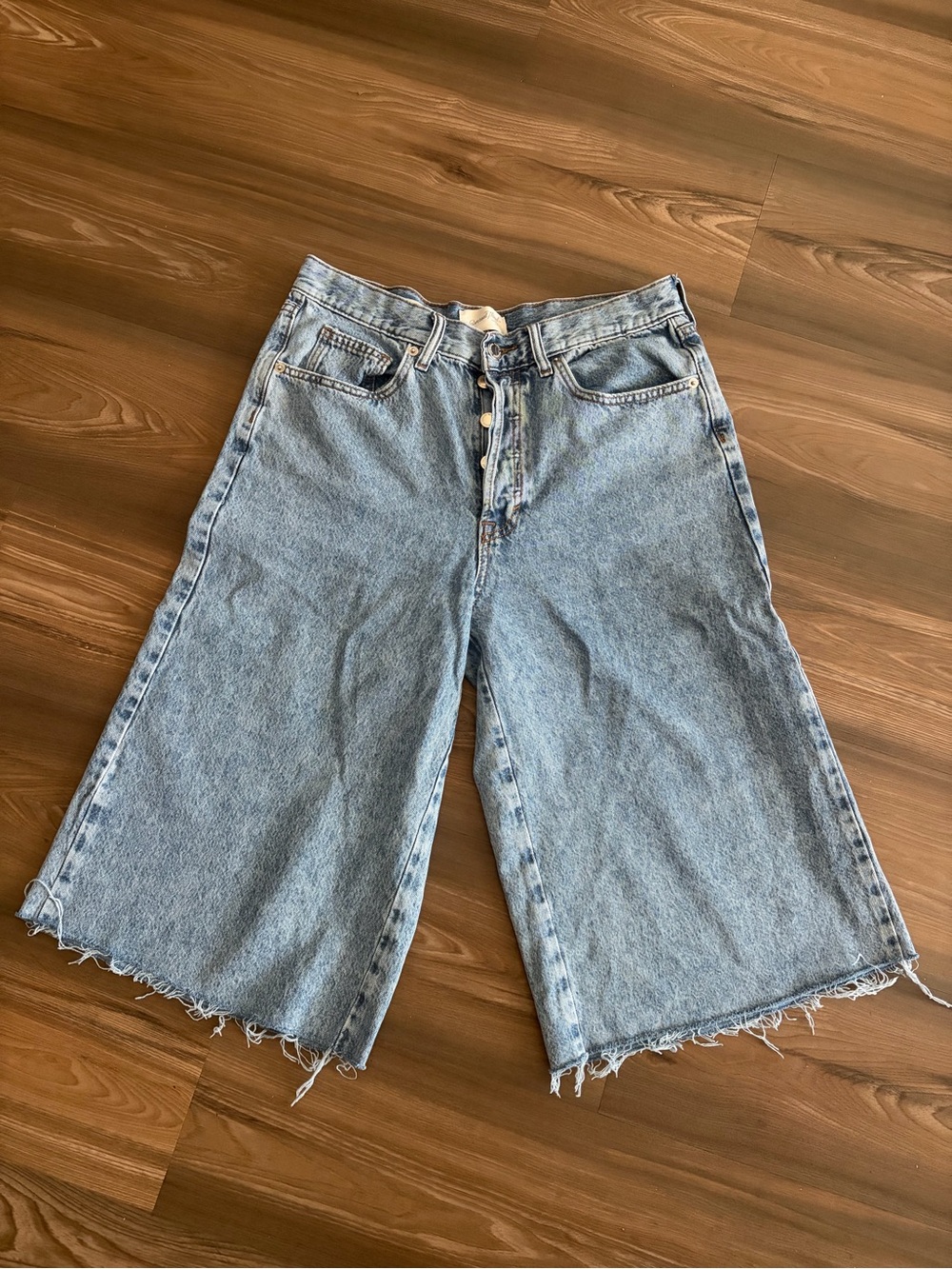 Light Wash Wide-Leg Cropped Women's Jeans DIY